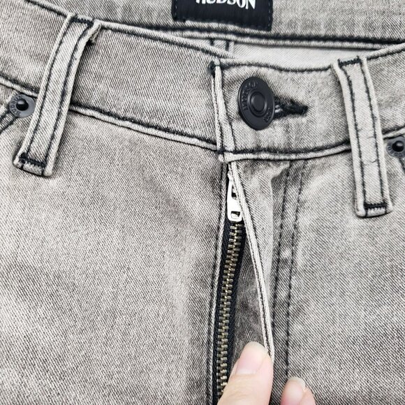 Hudson Blair High Rise Super Skinny Ankle Womens 28 Gray Jeans - Picture 5 of 12